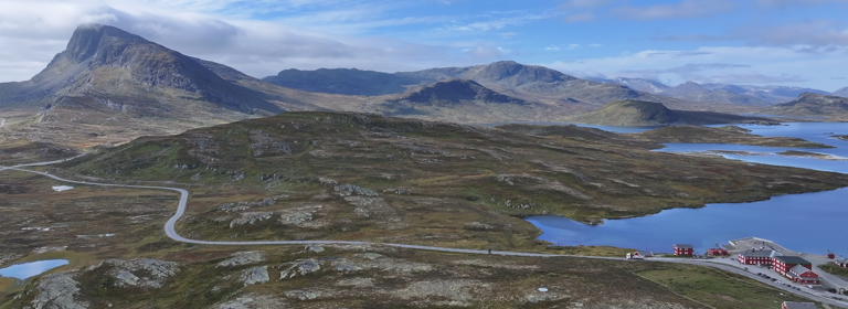 Valdresflya dronebilde